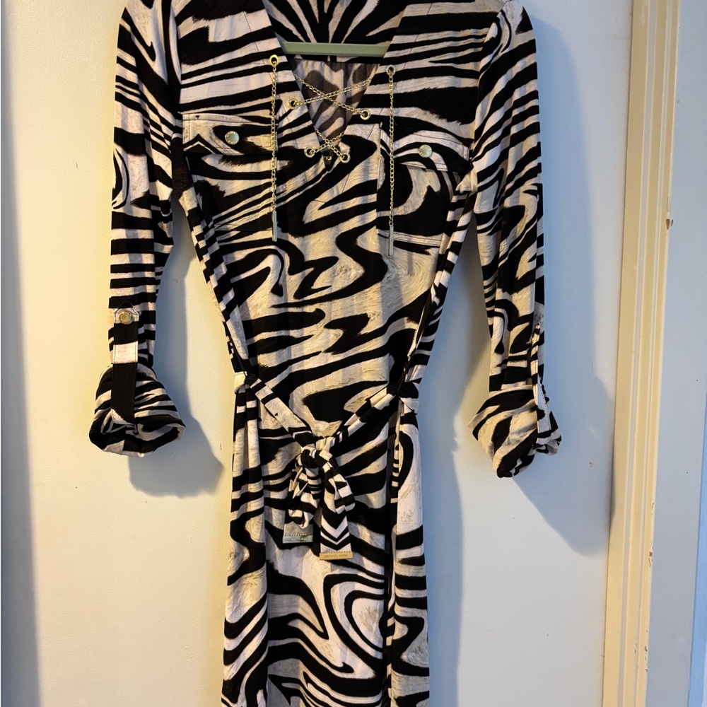 Michael Kors chain lace up dress size S